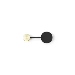Afteroom Hook S, Black/Brass