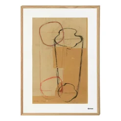 Alvar Aalto Art Poster 50x70 cm, Sketch Blue