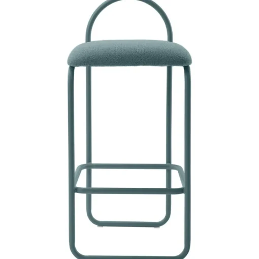 Angui Bar Stool H82.5 cm, Dusty Blue