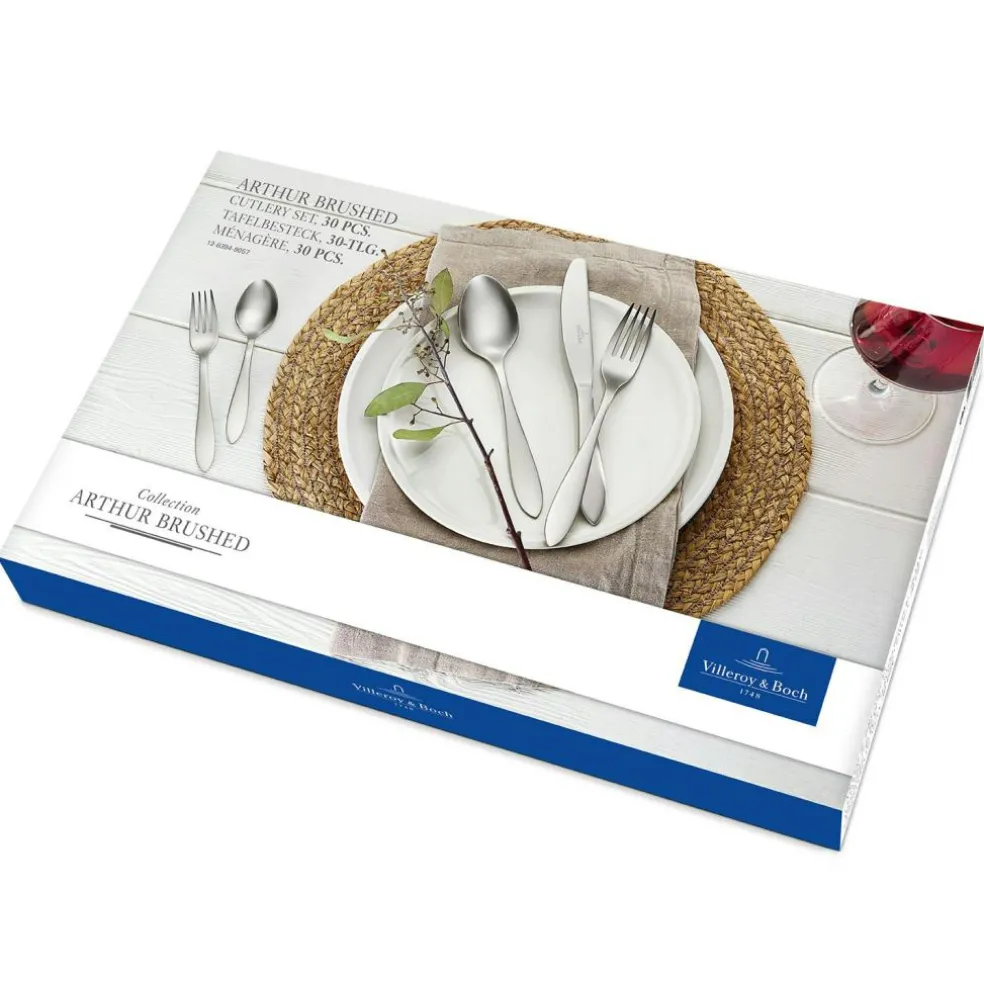 Arthur Brushed Cutlery Set 30 Pieces