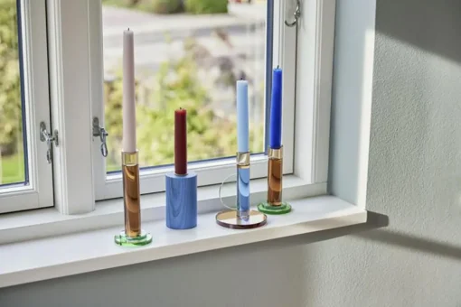 Astro Candlestick 14 cm, Blue