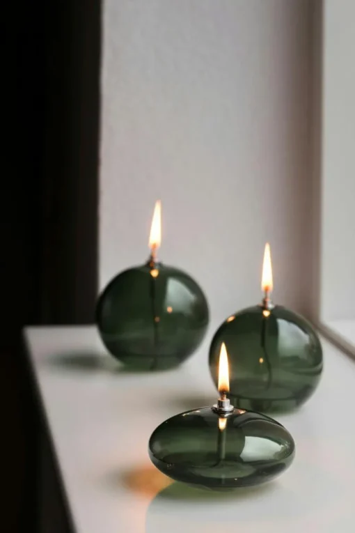 Aura Oil Lamp 6 cm, Brown