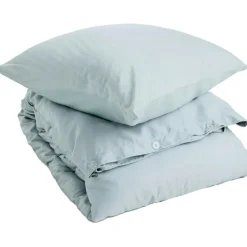 Bamboo Bedding Set 220x220 + 50x60 cm, Light Blue