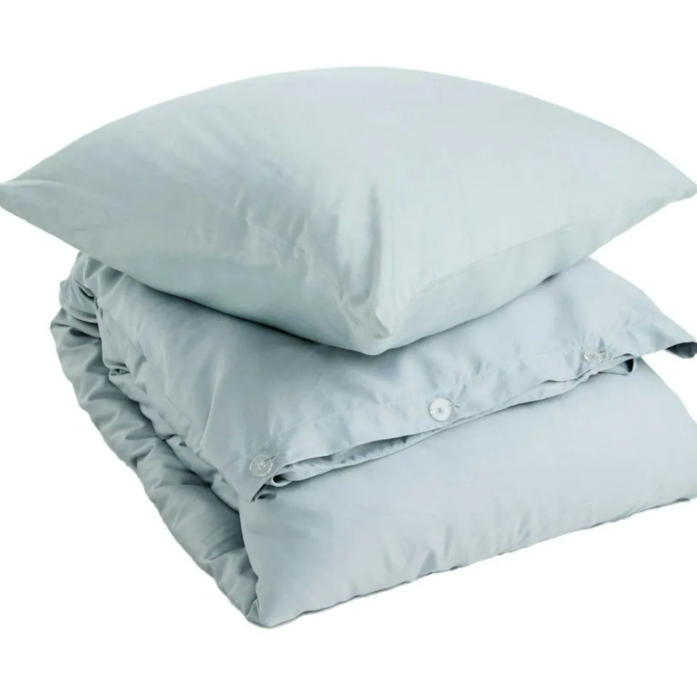Bamboo Bedding Set 220x220 + 50x60 cm, Light Blue