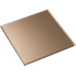 Base Glass Square 27 x 27 cm, Smoked Black