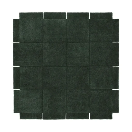 Basket Rug Green, 245x300 cm