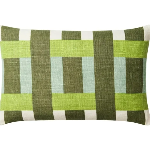Benaras Cushion Cover 50x50 cm, Cactus Green / Aqua