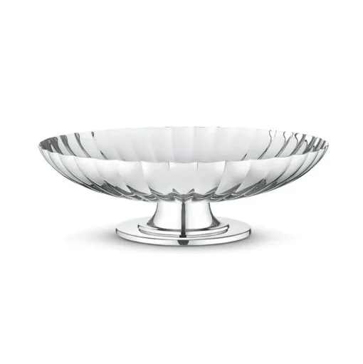 Bernadotte Bowl On Foot, Stainless steel