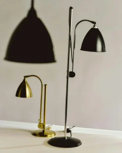Bestlite BL3 M Floor Lamp, Chrome/Black Semi Matt