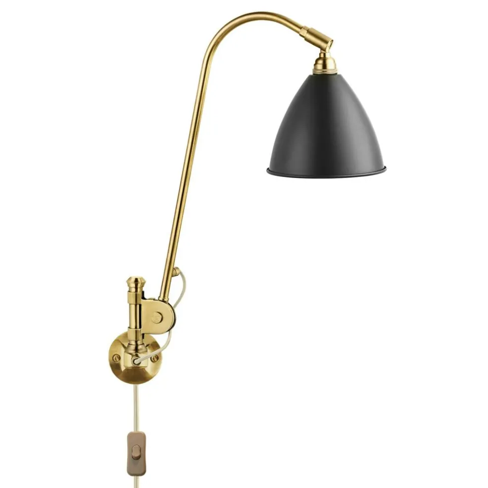 Bestlite BL6 Wall Lamp, Chrome/Black