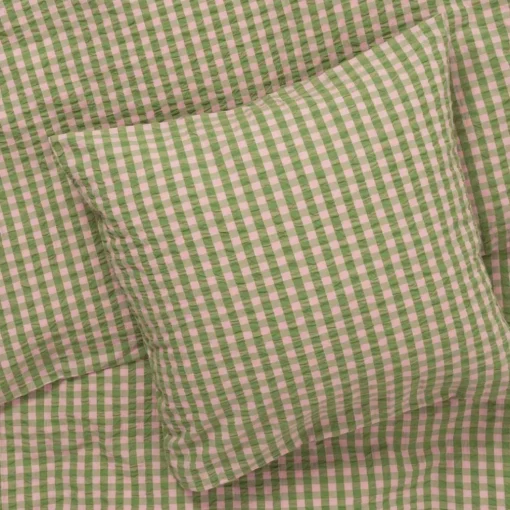 Bæk & Bølge Bed set 150x210 + 50x60 cm, Dark Blue / White