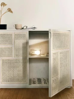 Block Lamp, Black Cable