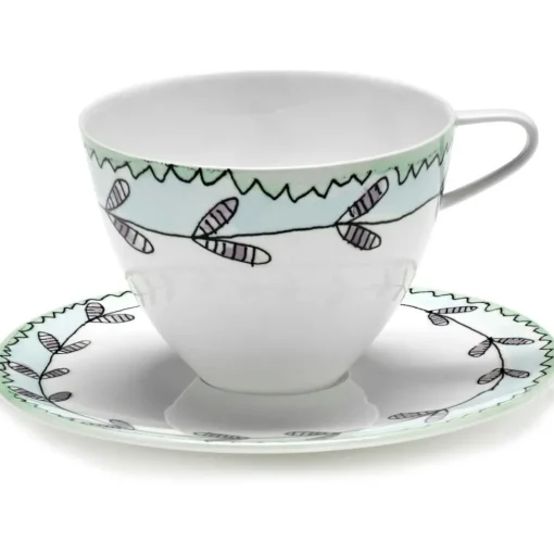 Blossom Milk Cappuccino Cup With Saucer