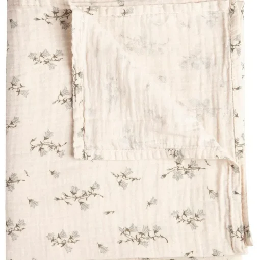 Bluebell Muslin Swaddle Blanket, 110x110 cm