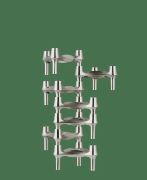 BMF Candle Holder, Brushed Chrome