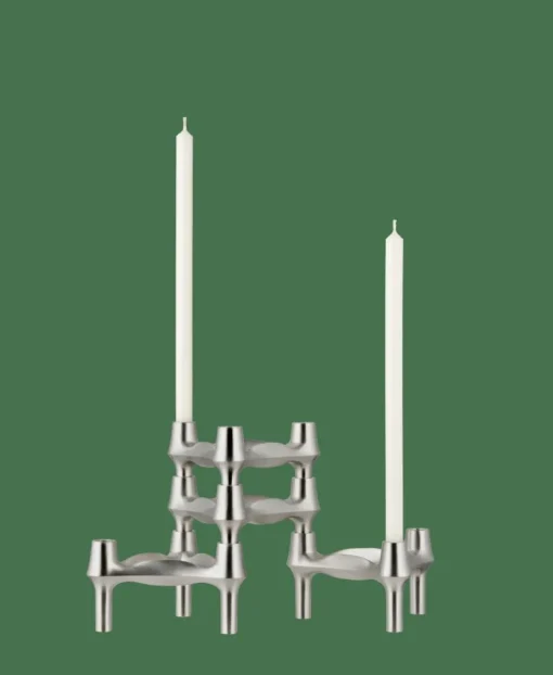 BMF Candle Holder, Brushed Chrome