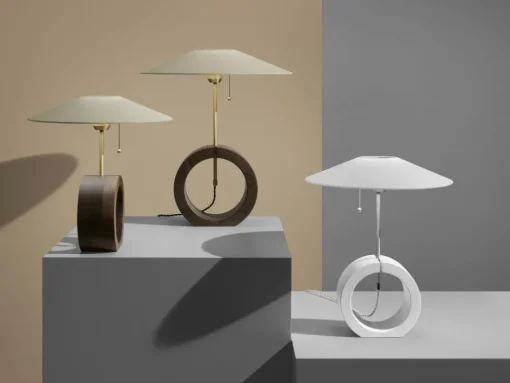 Bombus Table Lamp, Smoked Oak