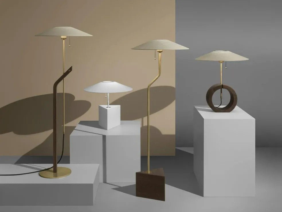 Bombus Table Lamp, Smoked Oak