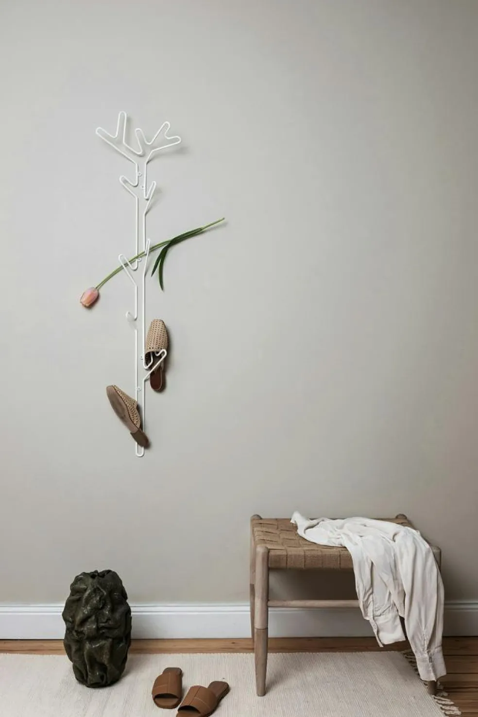 Branch Coat Rack, White