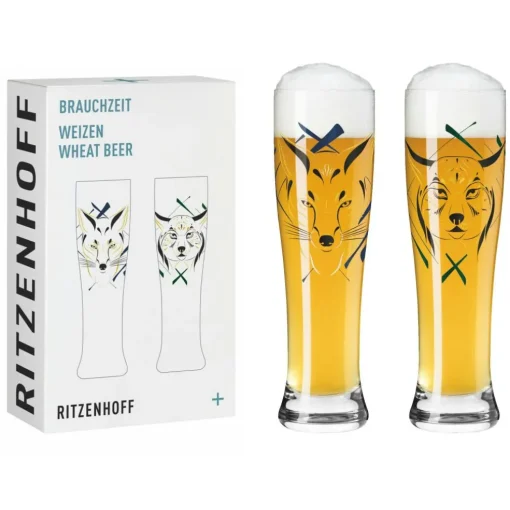 Brauchzeit Beer Glasses 2-pack, #27 & 28