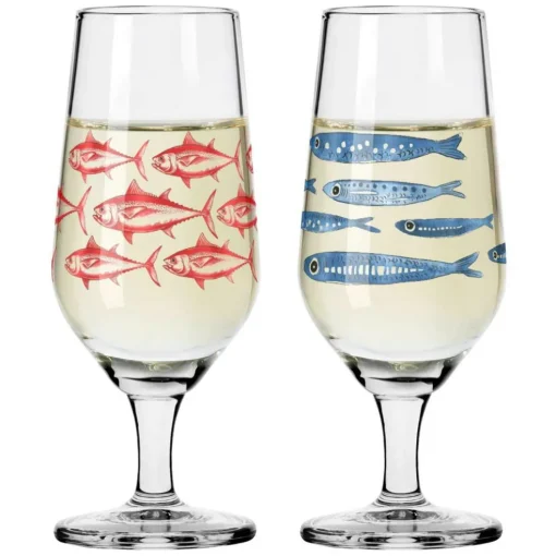 Brauchzeit Schnapps Glass 5,5 cl 2-pack, #1 & 2