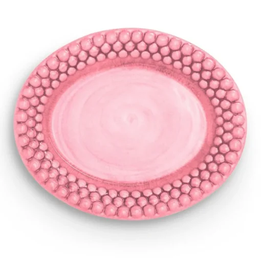 Bubbles Oval Plate 20 cm, Blue