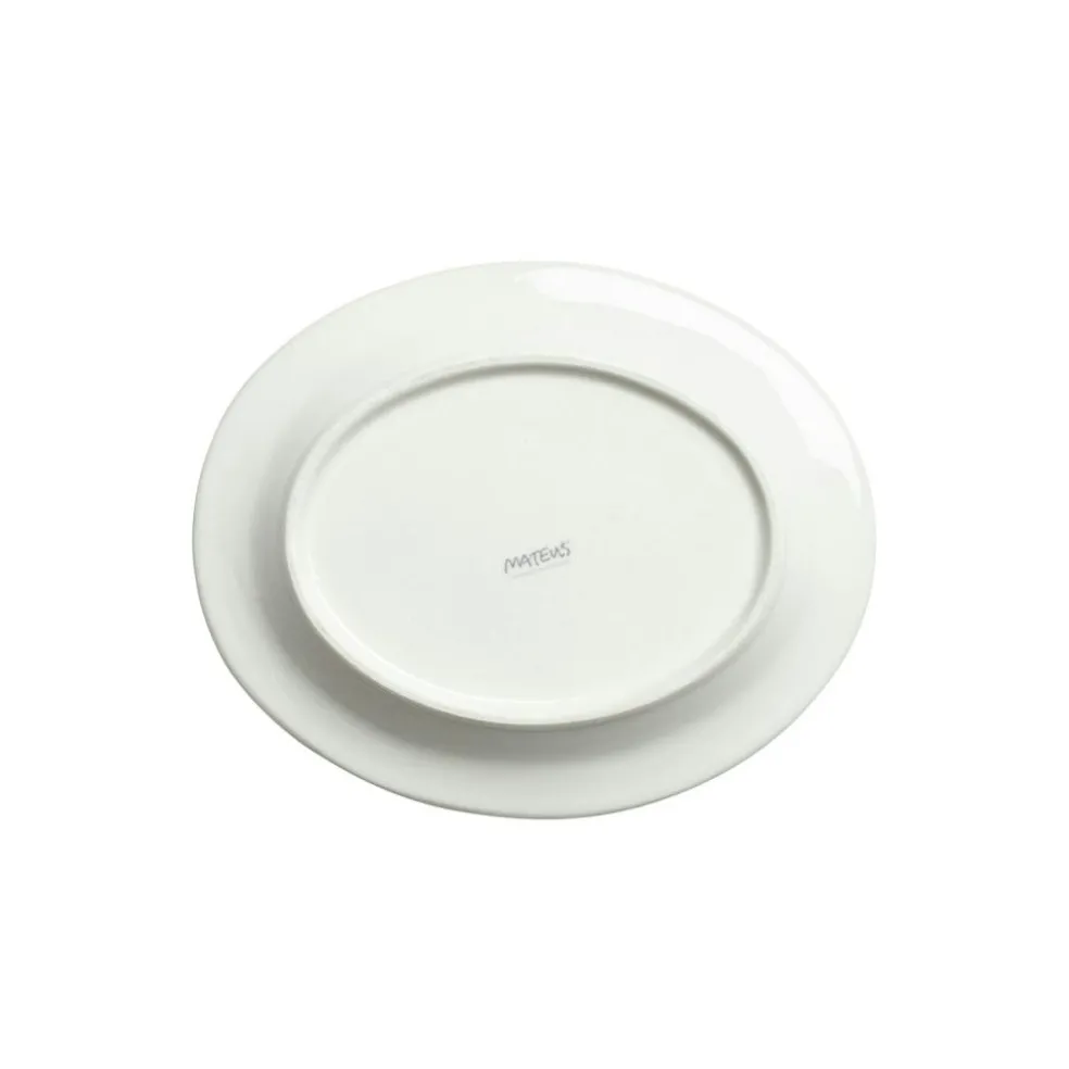 Bubbles Oval Plate 20 cm, Blue
