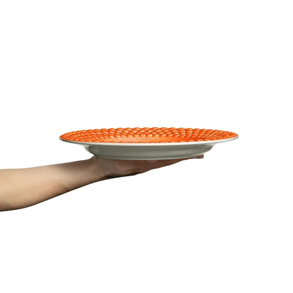 Bubbles Plate 28 cm, Orange