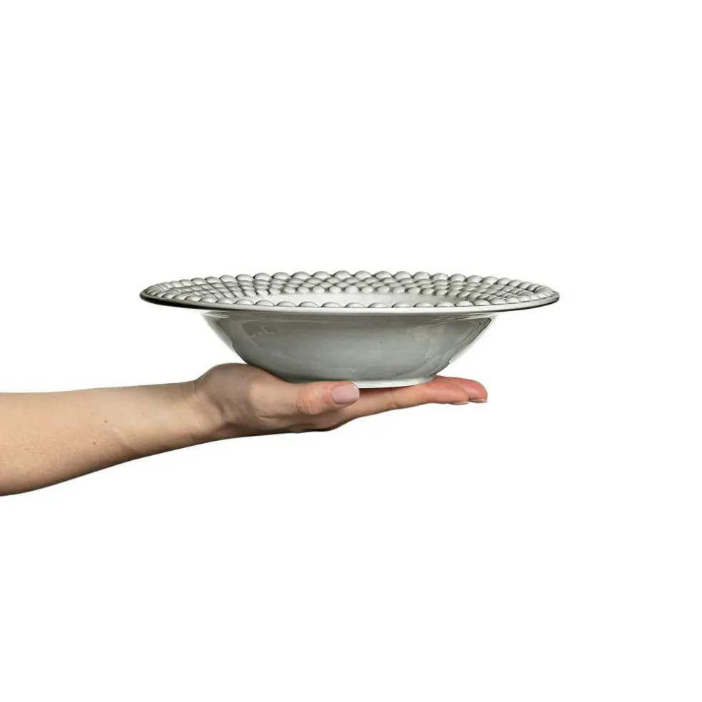 Bubbles Soup Plate 25 cm, Blue