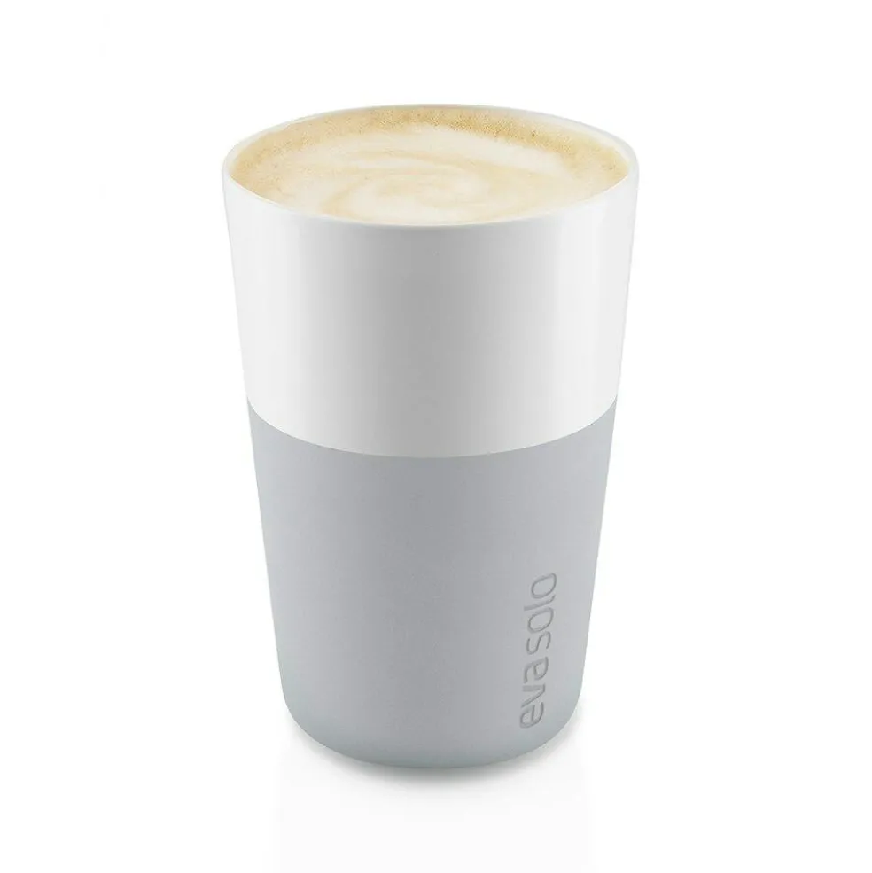 Cafe Latte Mug 2-pack 36 cl, Carbon Black