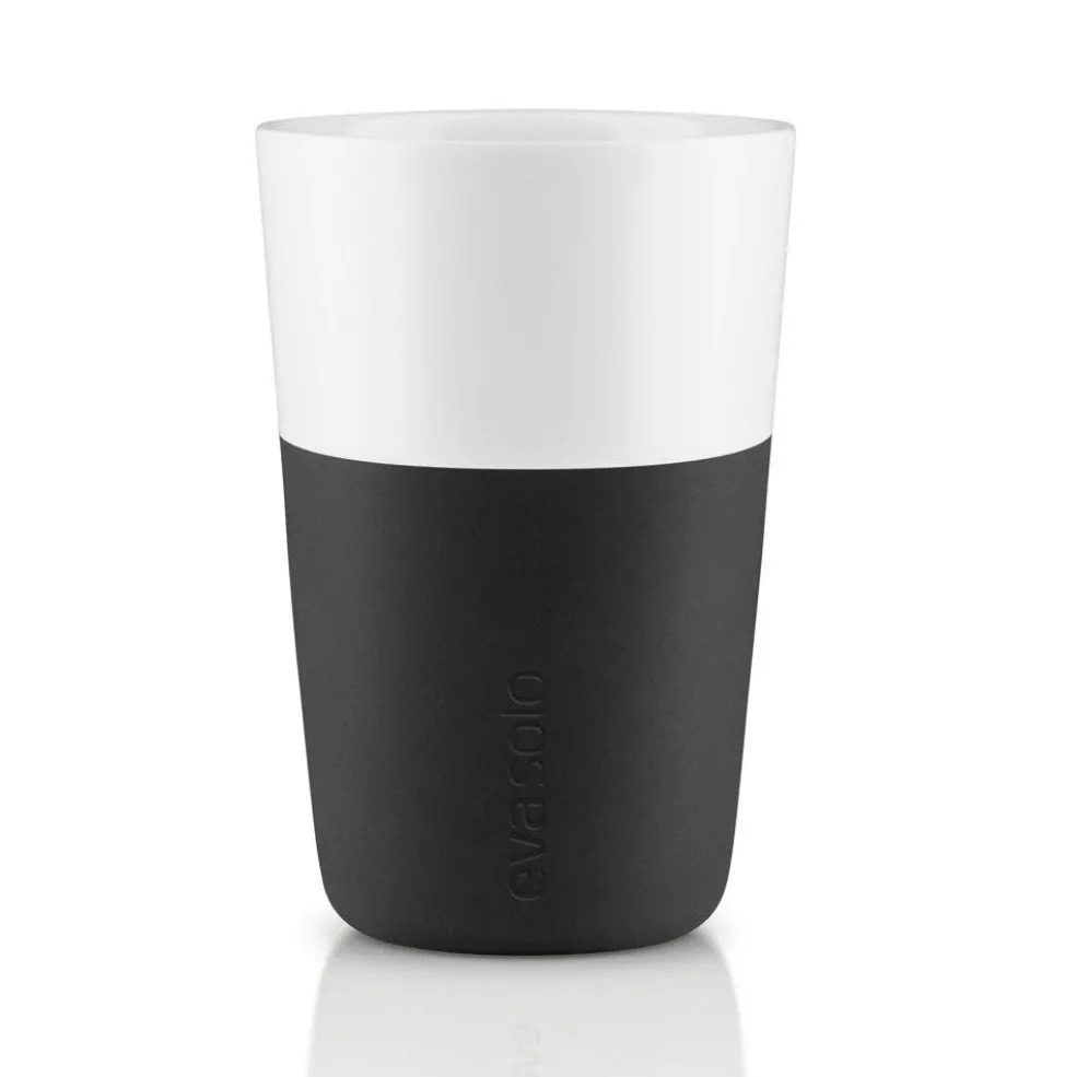 Cafe Latte Mug 2-pack 36 cl, Carbon Black