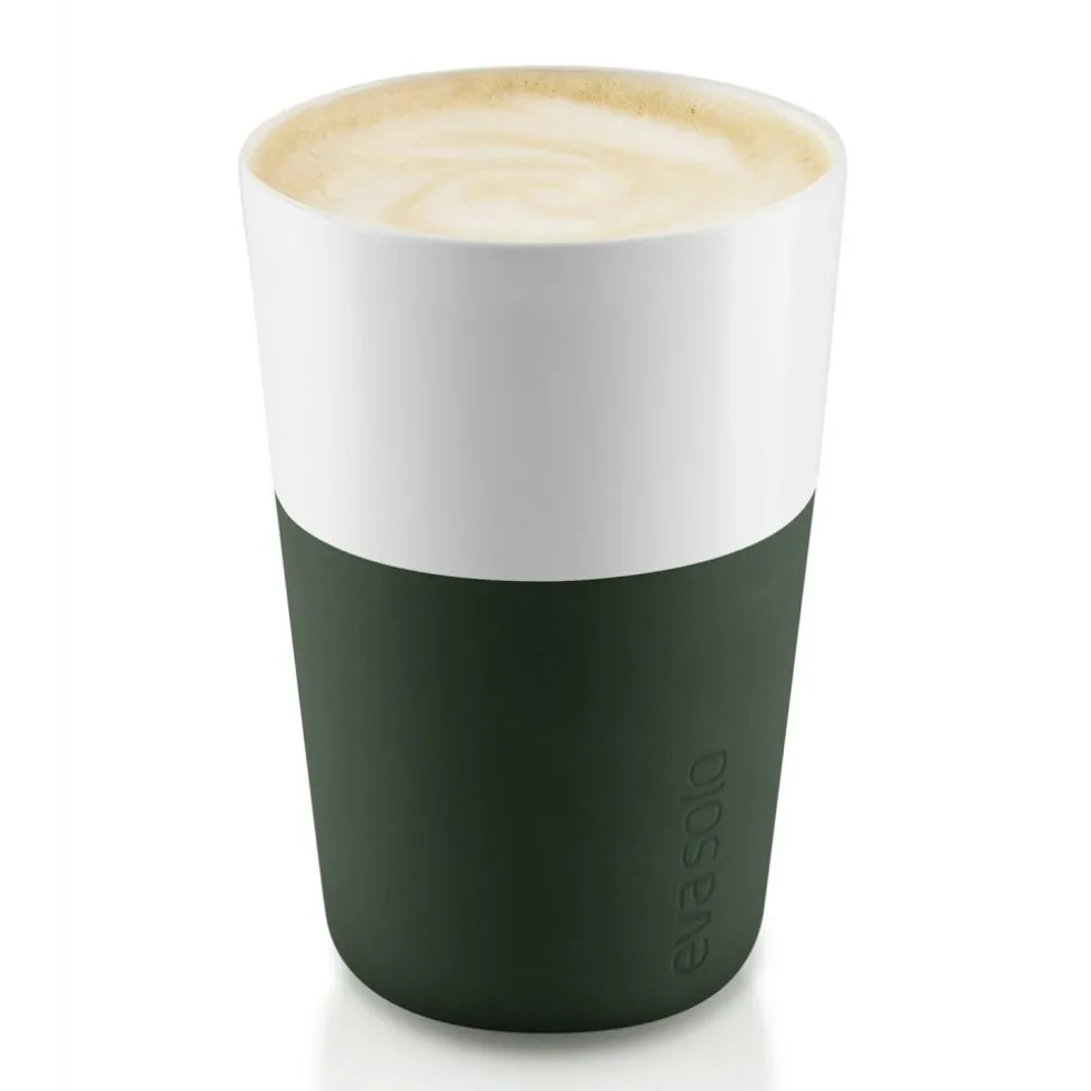 Cafe Latte Mug 2-pack 36 cl, Carbon Black