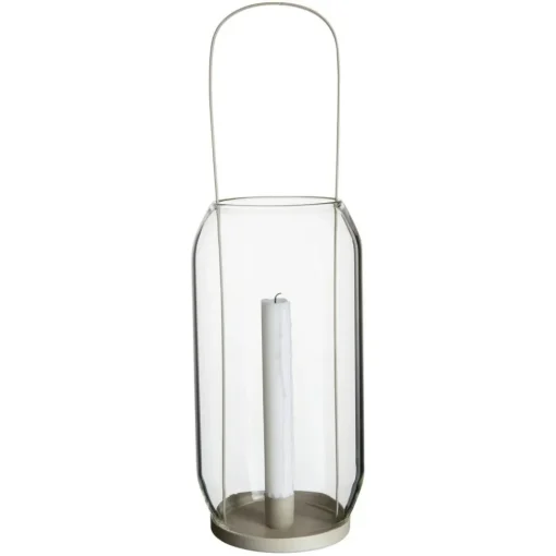 Candle Holder Glass, 40 cm Black