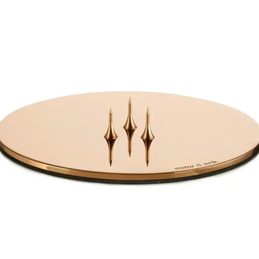 Candle Plate Ø9 cm Rose Gold, Shiny