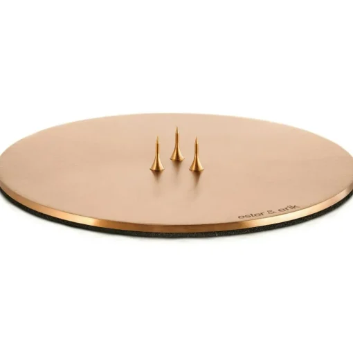 Candle Plate Ø12 cm Rose Gold, Shiny