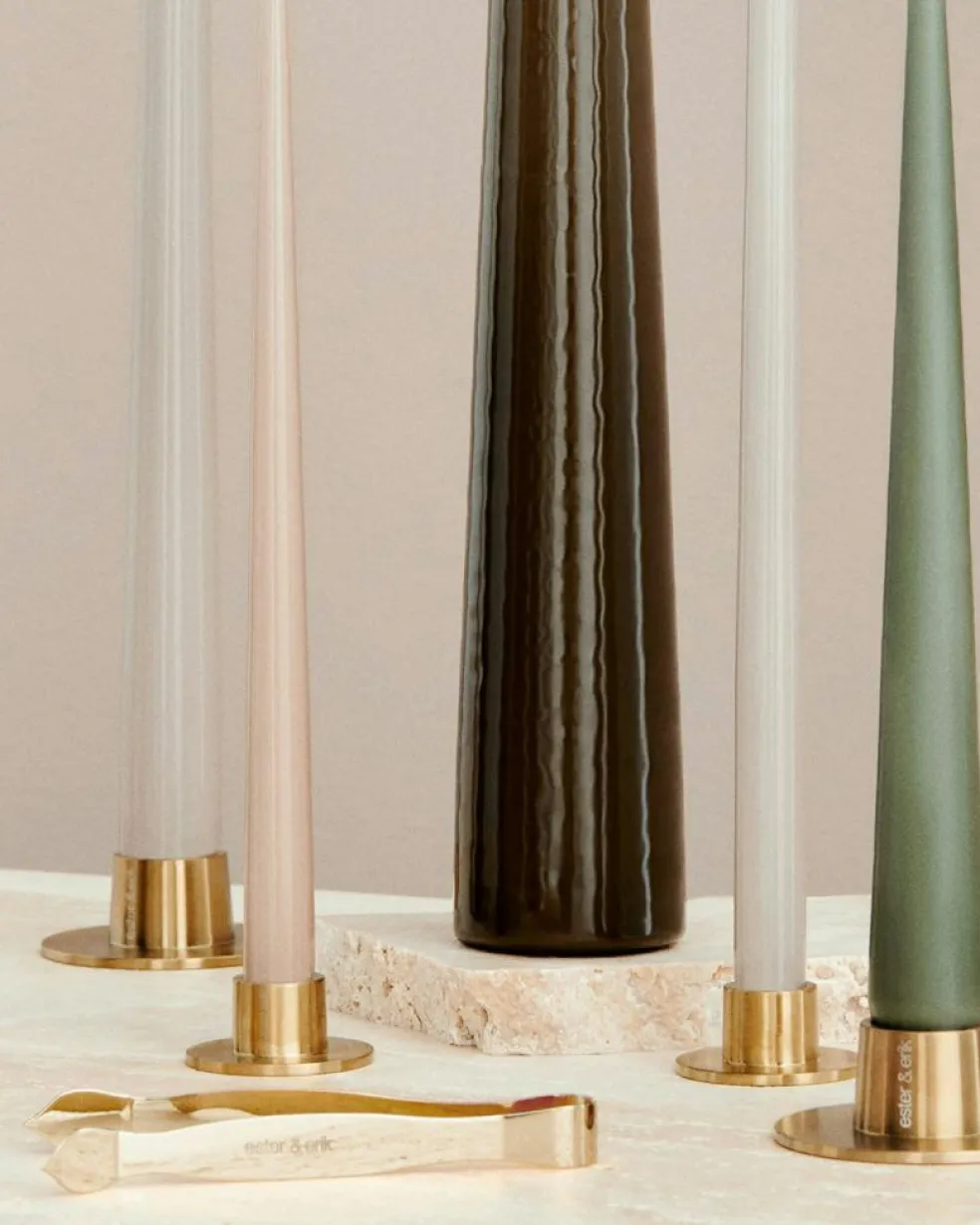 Candlestick Shiny Ø6 cm 2-pack, Shiny Silver