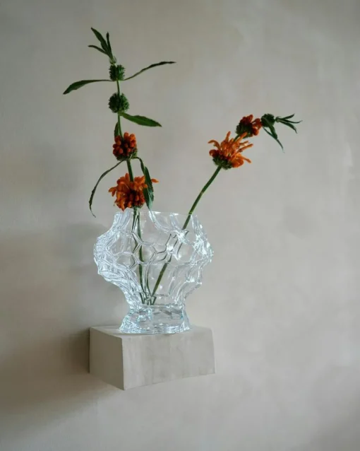 Canyon Medi- Clear Vase 18 cm, Smoke