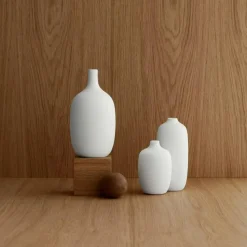 Ceola Vase Ceramic 18 cm, White