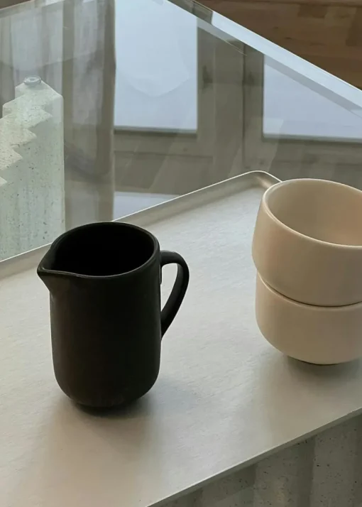 Ceramic Pisu Bowl Ø 9.3 cm, Vanilla White