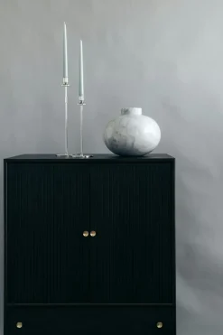 Chiaro Di Luna Candlestick Nickel-plated Brass, 40 cm