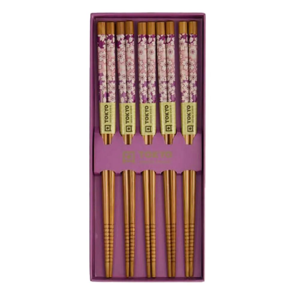 Chopsticks 5-pack, Black