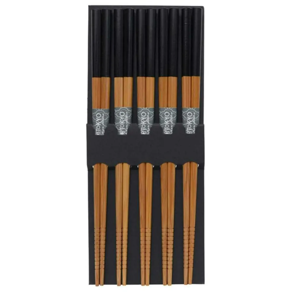 Chopsticks 5-pack, Black