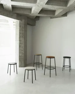 Circa Bar Stool 65 cm, Brown Leather / Ultra leather 41574