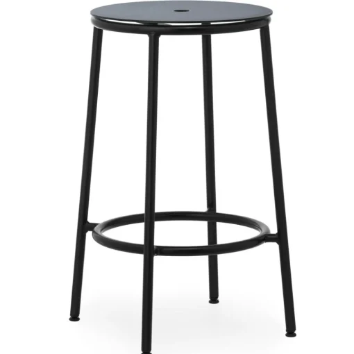 Circa Bar Stool 65 cm, Brown Leather / Ultra leather 41574