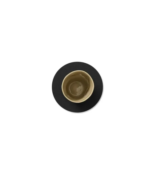 Circle Coaster Serene 10 cm, Black