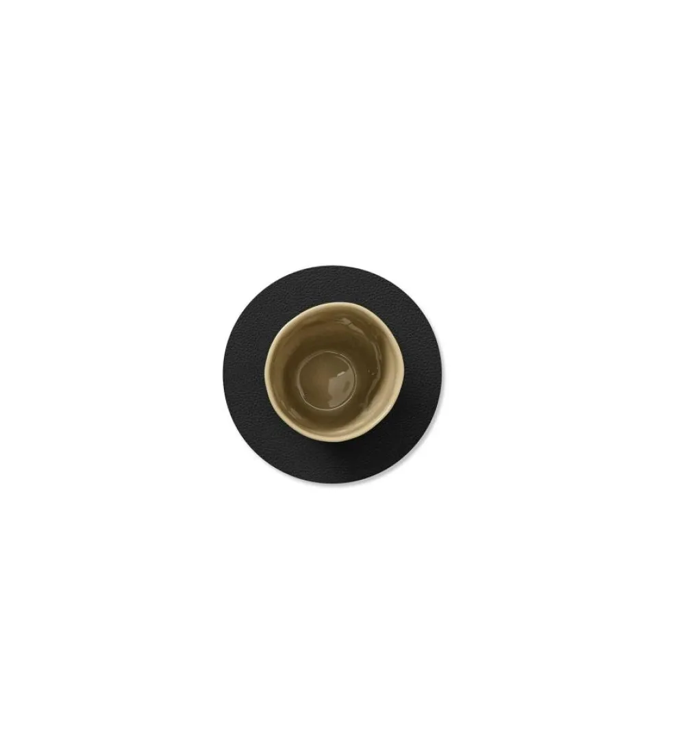 Circle Coaster Serene 10 cm, Black
