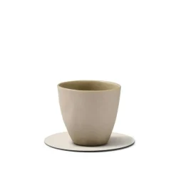 Circle Glass Coaster Nupo 10 cm, Flint Grey