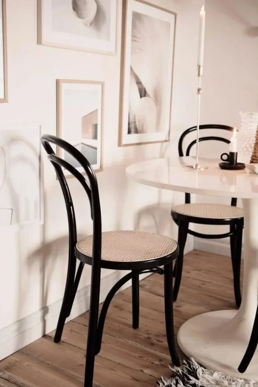 Classic A-1880 Chair Rattan, Black