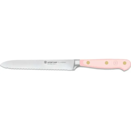 Classic Colour Serrated Utility Knife 14 cm, Velvet Oyster