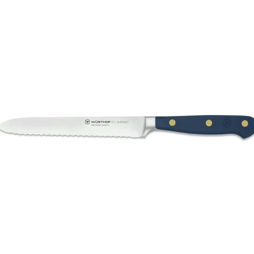 Classic Colour Serrated Utility Knife 14 cm, Velvet Oyster